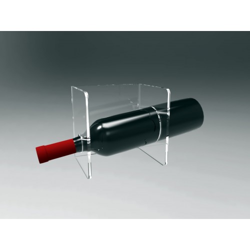Espositore in plexiglass per vini da parete, 1 bottiglia
